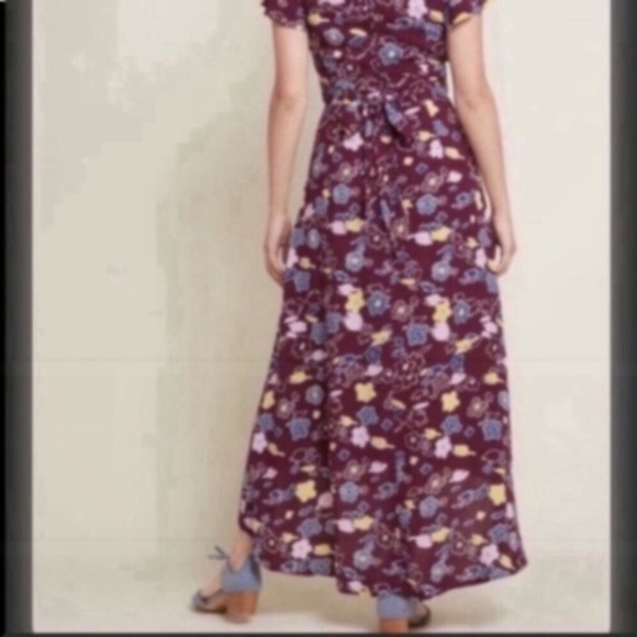 Modcloth Burgundy Retro High Low Dress - Picture 3 of 13